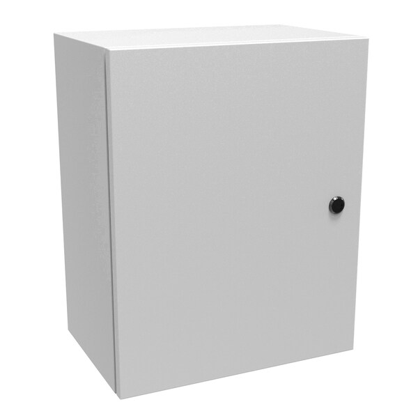 Hammond Slotted 1/4 Turn Latch Electrical Enclosures, 20 in H, 10 in D, 16 in W, NEMA 4, Steel EN4SD201610LG - main